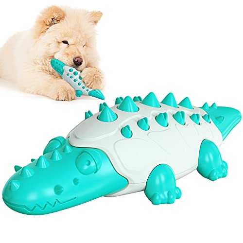 Gepanzertes Kauspielzeug in Krokodilform, für Hunde, Kauspielzeug für die Zähne, Haustier-Produkt (türkis) von N\W