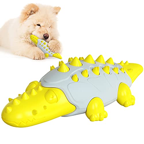 Gepanzerte Krokodil geformte Hund Zahn Schleifen Spielzeug Kauen Molar Spielzeug Haustier Spielzeug Haustier Produkt (Gelb) von N\W