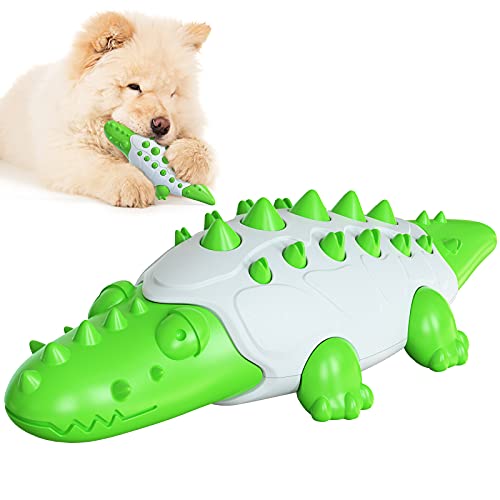 Gepanzertes Kauspielzeug in Krokodilform, für Hunde, zum Zähneknirschen, Grün von N\W