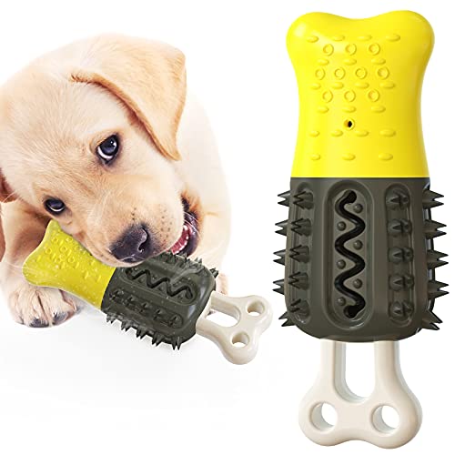 Haustier-Kauspielzeug für Molarrute, Zahnreinigungswerkzeug, Wasser eingegossen in gefrierbarer Kühlung und Abschreckung für Hunde und Welpen, Popsicle (beliebte Farbe) von N\W