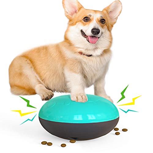 Indoor Sliding Sound Toy Kauspielzeug Futterspender Funktion Hundespielzeug mit Sound Training Agility Linderung Angst Pet Product Pet Toy Outdoor Untertasse (Türkis) von N\W