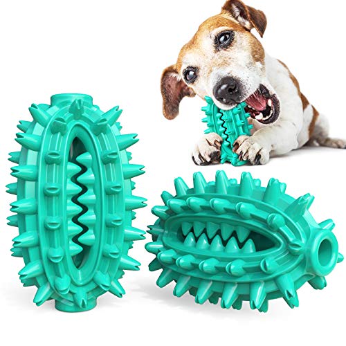 Kaktus-Form Molar Ball Kauball Wasser schwimmendes Spielzeug Haustierprodukt Haustier Spielzeug Hundespielzeug für kleine, mittelgroße und große Hunde (türkis) von N\W