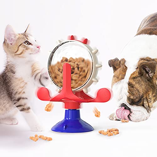 NW Moneymaking Wheel Food Leaky Cat Toy Food Dispensing Function Training Function Improve IQ Turntable Cat Toy Relieve Angst Dog Toy Pet Product Pet Toy (American ) von N\W
