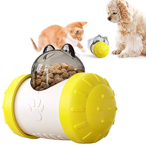 NW Swing Bear Lecky Spielzeug für Hund und Katze Hund Slow Feeder Futterspender Spielzeug Hund Spielzeug Hund Puzzle Spielzeug Katzenspielzeug (Gelb) von N\W