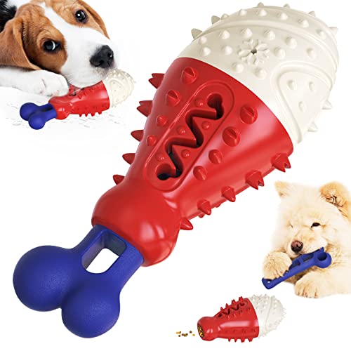 Truthahn-förmiges Hunde-Kauspielzeug, schwimmend, verbessert den IQ, lindert Angstzustände, reinigt Zähne, kühlt und durstlöschende Funktion, Haustier-Produkt (amerikanisches Blau) von N\W