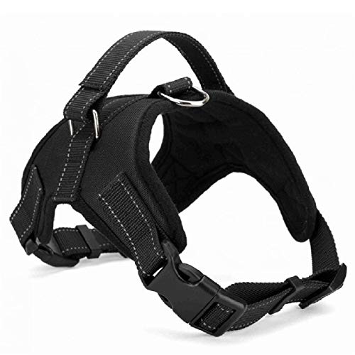 Dog Supplies Pet Dog Harness Collar Vest Dog Harness Pet Supplies Pour Chie for Large Medium Small S Black von N\X