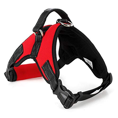 NX Dog Supplies Pet Dog Harness Collar Vest Dog Harness Pet Supplies Harnais pouring large medium small L neoprene red von N\X