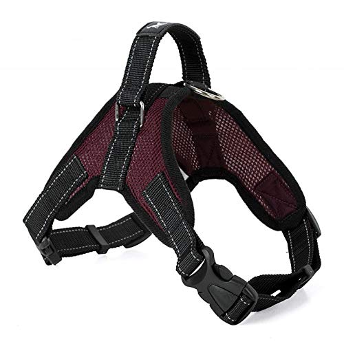 NX Dog Supplies Pet Dog Harness Collar Vest Dog Harness Pet Supplies Harnais pouring large medium small M mesh purple von N\X