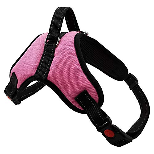 NX Hundegeschirr, explosionsgeschützt, atmungsaktiv, verstellbar, Haustiergeschirr für Hundeweste, Patch, Outdoor-Spaziergänge, Hundebedarf, Größe S, Rosa NX Hundegeschirr, explosionsgeschützt, atmungsaktiv, verstellbar, Haustiergeschirr für Hundeweste, Patch, Outdoor-Spaziergänge, Hundebedarf, Größe S, Rosa von N\X