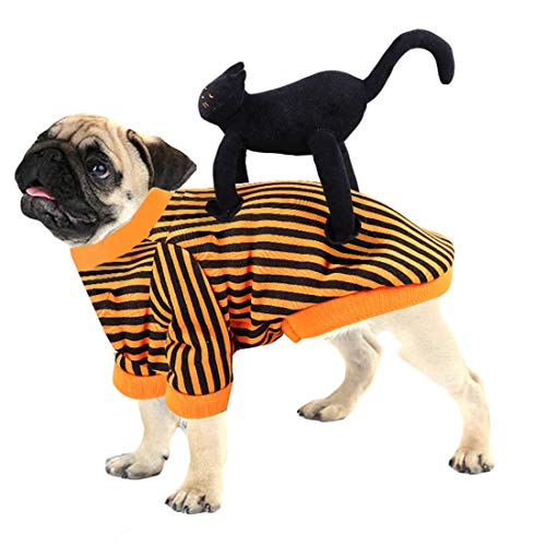 N / A Haustier Hund Halloween-kostüme, Schwarze Katze Kleidung Hund Abendkleid für Kleine, Mittlere Hunde Cosplay Dekoration Outfits Halloween von N / A