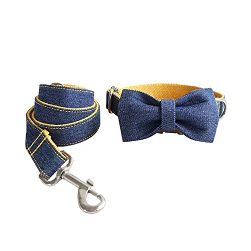 N / A Haustiere Fliege Halsband und Personalisierte Haustier Leine für Welpen, Hund und Katze (Style#3, L) von N / A