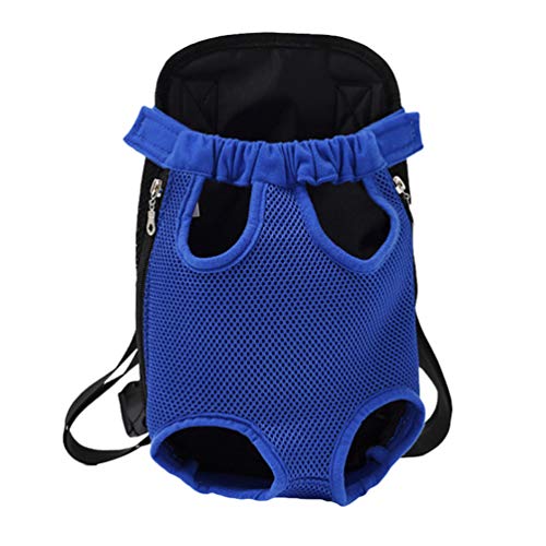 N / A Katzen Hunde Rucksack, Welpentierträger Vordertasche Rucksack, Atmungsaktiver Hundetragetaschen für Wanderungen im Freien (Stil#1, L) von N / A