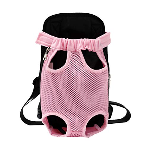 N / A Katzen Hunde Rucksack, Welpentierträger Vordertasche Rucksack, Atmungsaktiver Hundetragetaschen für Wanderungen im Freien (Stil#2, L) von N / A