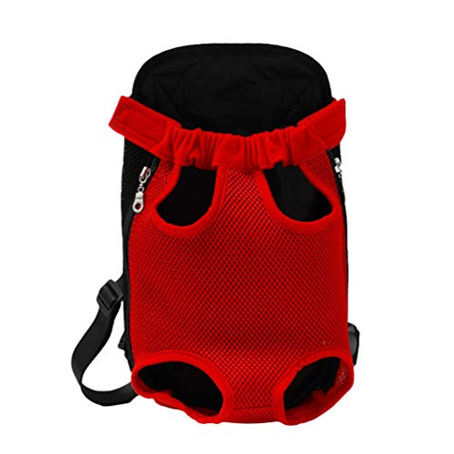 N / A Katzen Hunde Rucksack, Welpentierträger Vordertasche Rucksack, Atmungsaktiver Hundetragetaschen für Wanderungen im Freien (Stil#3, L) von N / A