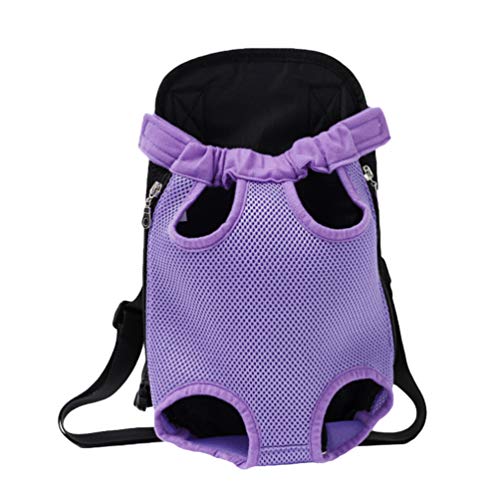 N / A Katzen Hunde Rucksack, Welpentierträger Vordertasche Rucksack, Atmungsaktiver Hundetragetaschen für Wanderungen im Freien (Stil#5, L) von N / A