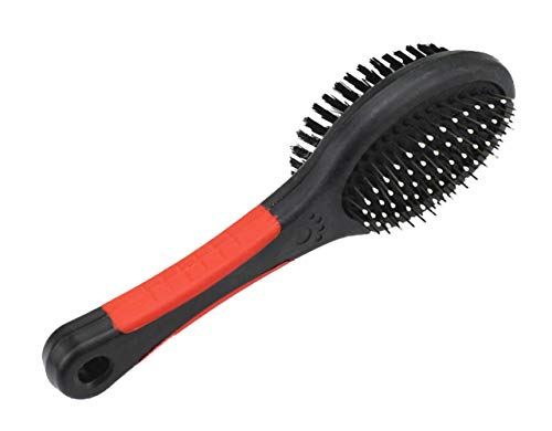 N / A Komfortable Massagedoppelseitige Comb 1 Pc Shedding Kunststoff Edelstahl Nadel Grooming Werkzeuge Beseitigt Lang Und Lose Haare von N / A