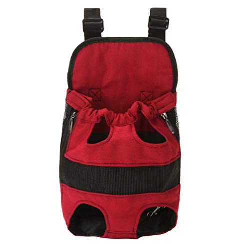 N / A Tragbarer Atmungsaktiver Transporttaschen für Hunde, Haustierträger Rucksack Große Reisetasche für Welpen, Hunde und Katzen (Stil#1, L) von N / A