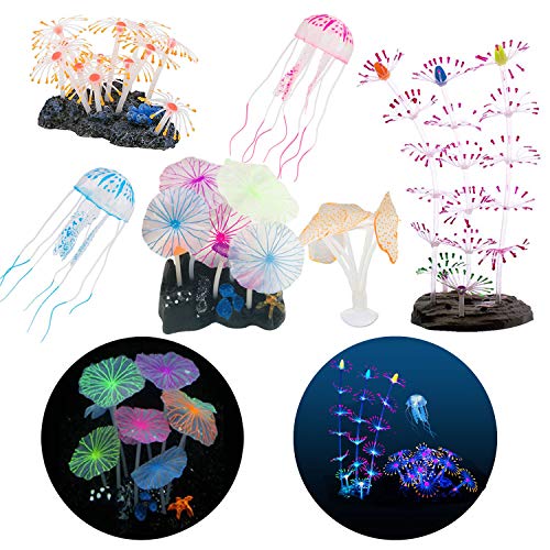 N|A Cayway 6 Stück Aquarium Wasserpflanzen Leuchtende Aquarium Dekoration Aquarium Dekoration Künstliche Quallen Künstliche Glühende Silikon Pilz for Aquarium Simulation Silikon Hydroponic Plants N|A Cayway 6 Stück Aquarium Wasserpflanzen Leuchtende Aquarium Dekoration Aquarium Dekoration Künstliche Quallen Künstliche Glühende Silikon Pilz for Aquarium Simulation Silikon Hydroponic Plants von Cayway