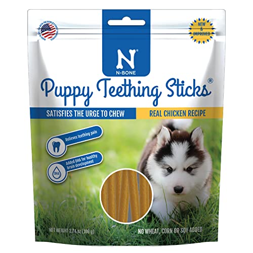 N-Bone Puppy Teething Dental Pet Dog Puppies Chew Treats Chicken Flavor 3.74 oz von N-Bone