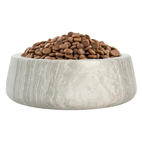N NANSHOP NS040 NS040 Marmor Hundenapf – geeignet für alle Hundearten, Schüssel, Futter und Wasser, Geschenke für Hunde, robust, langlebig von N NANSHOP