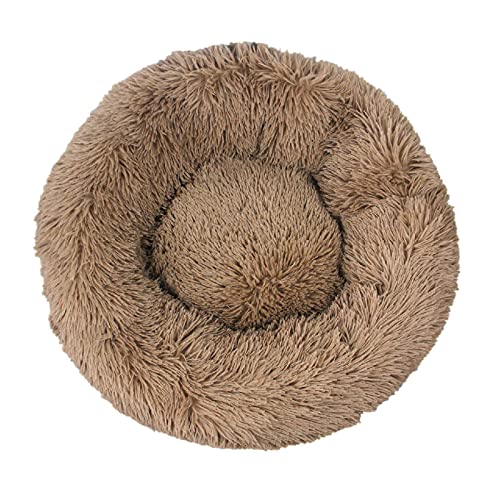 Hundebett aus 100 % Baumwolle, lang, waschbar, atmungsaktiv, hält warm, für den Innenbereich, weiches Hundesofa für kleine, mittelgroße und große Hunde, 80 cm, Hellgelb von N-X