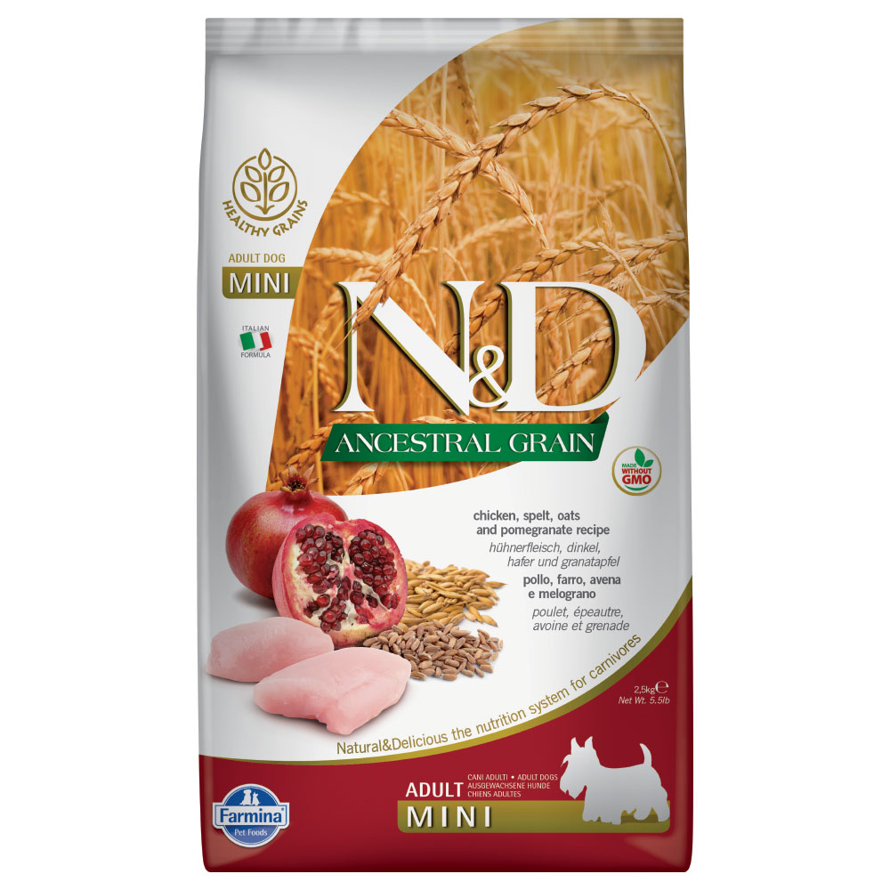 Farmina N&D Low Grain Mini Huhn & Granatapfel Sparpaket: 2 x 7 kg von N&D Ancestral Grain Dog