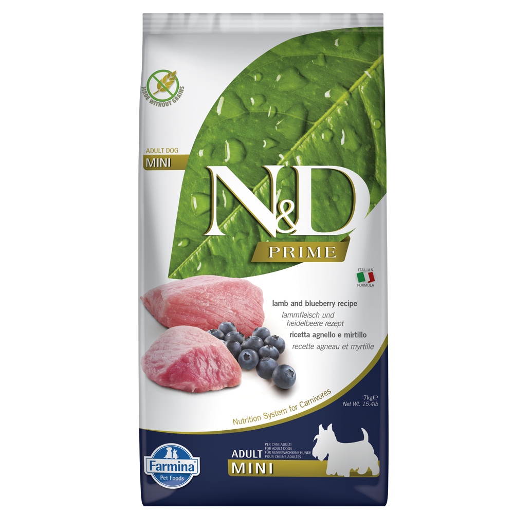 Farmina N&D Grain Free Mini Lamm & Heidelbeere - Sparpaket: 2 x 7 kg Farmina N&D Grain Free Mini Lamm & Heidelbeere - Sparpaket: 2 x 7 kg von N&D Prime Dog