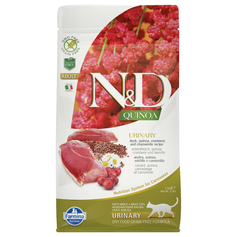 Farmina N&D Quinoa Urinary Ente, Quinoa, Cranberry & Kamille Adult - 1,5 kg Farmina N&D Quinoa Urinary Ente, Quinoa, Cranberry & Kamille Adult - 1,5 kg von N&D Quinoa Cat