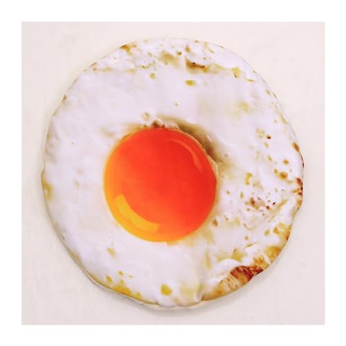 NADCFN Katzenbett Spiegelei druckt Haustier-Bettmatte, ultraweiche, Dicke Flanell-Bettmatten für Hunde und Katzen für Schlafen Hundematte(Fried Egg Blanket,M) von NADCFN