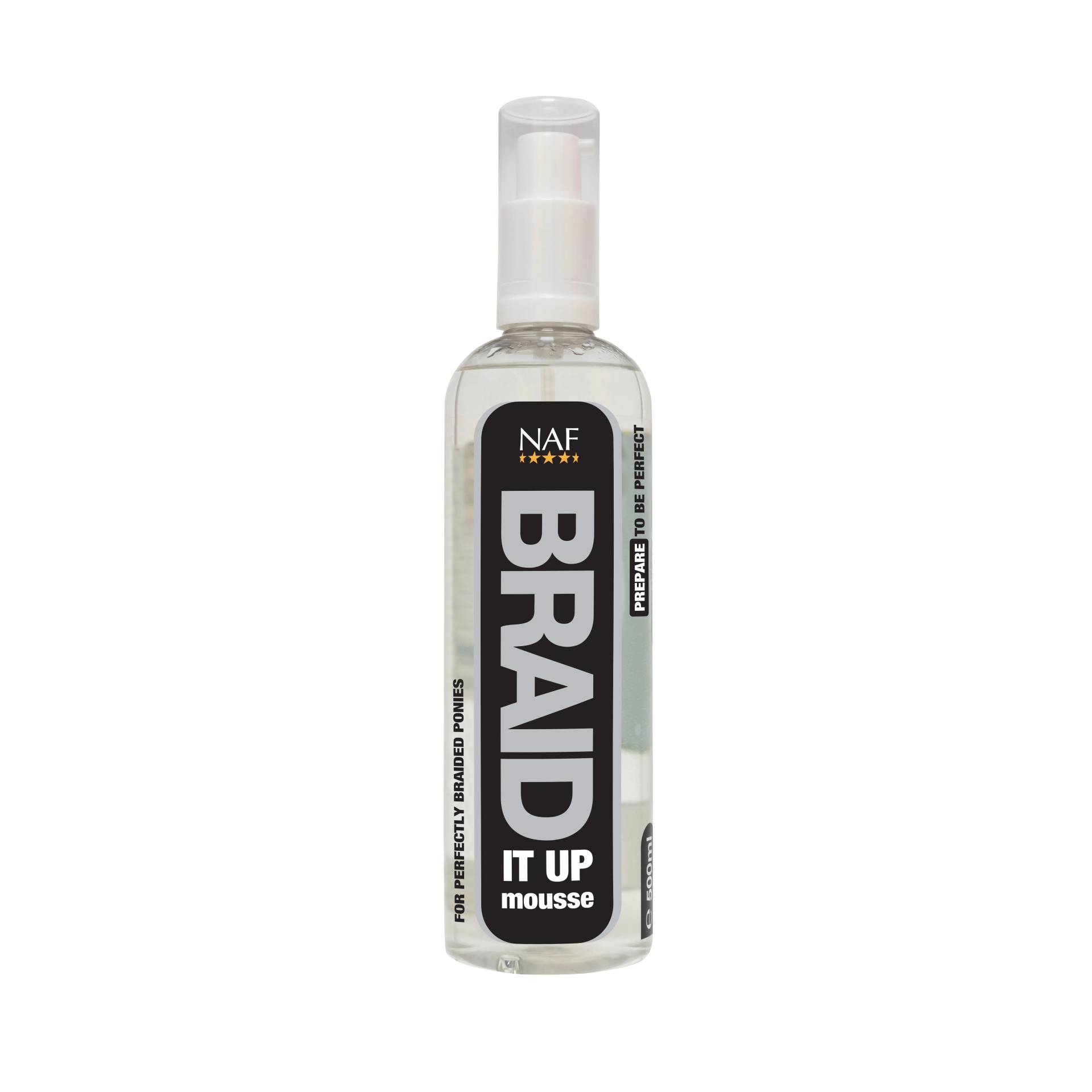 Naf Braid It Up Mousse 500ml für Turnierzöpfe Naf Braid It Up Mousse 500ml für Turnierzöpfe von NAF