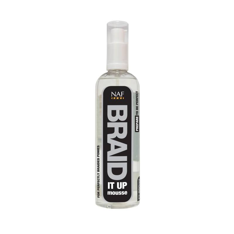 Naf Braid It Up Mousse 500ml für Turnierzöpfe Naf Braid It Up Mousse 500ml für Turnierzöpfe von NAF