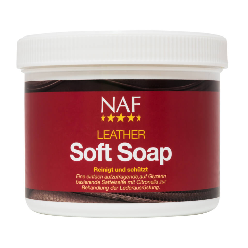 Naf Leder Sattelseife Soft 450g Reinigt und schützt das Leder Naf Leder Sattelseife Soft 450g Reinigt und schützt das Leder von NAF