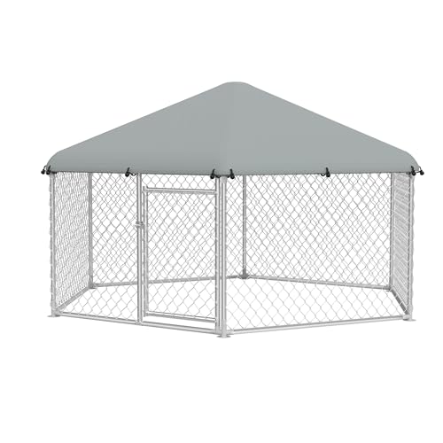 NAIZY Hundekäfig 280x250x165 cm Groß Hundelaufstall mit Sonnenschutz Dach & Tür Welpenlaufstall Hundehütte Outdoor & Indoor Hundezwinger Hundezaun, Fünfeckig NAIZY Hundekäfig 280x250x165 cm Groß Hundelaufstall mit Sonnenschutz Dach & Tür Welpenlaufstall Hundehütte Outdoor & Indoor Hundezwinger Hundezaun, Fünfeckig von NAIZY