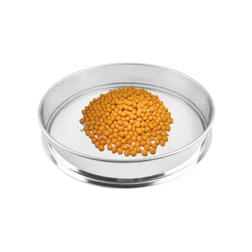 NAKUL Testsieb,Gartensieb,Pollensieb Edelstahl,Fein Siebe,Mehlsieb für Saatgut,Flour,Zuhause,Labor,Durchmesser: 30cm NAKUL Testsieb,Gartensieb,Pollensieb Edelstahl,Fein Siebe,Mehlsieb für Saatgut,Flour,Zuhause,Labor,Durchmesser: 30cm von NAKUL