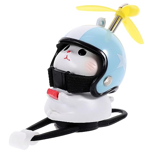 NAMOARLY Harz Katzen Spielzeugauto Niedliche Fahrrad Dekoration Mit Propellerhelm Für Kreative Autoramente Und Entspannende Nutzung Für Reisen Und Outdoor Aktivitäten von NAMOARLY