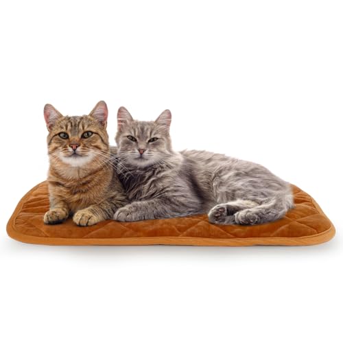 NAMOTEK Selbstwärmendes Katzenbett, für drinnen und draußen, superweich, selbstheizend, waschbar, Thermo-Pad für Katze und Hund, 73,7 x 49,8 cm von NAMOTEK
