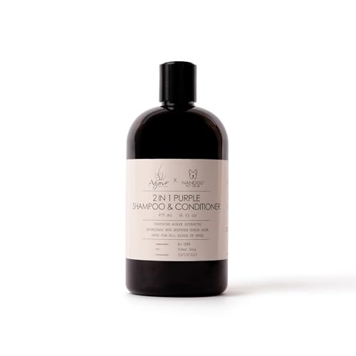 Agave Pet 2 in 1 Purple Shampoo & Conditioner 475ml Agave Pet 2 in 1 Purple Shampoo & Conditioner 475ml von NANDOG