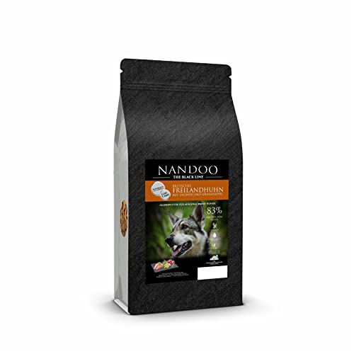 NANDOO Premium Hundefutter Britisches Freilandhuhn mit Ingwer und Granatapfel 2kg von NANDOO Premium Hundefutter