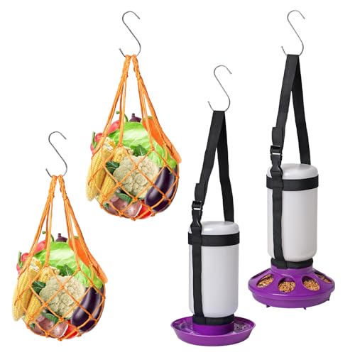 Küken-Futterstation und Bewässerungs-Set, Hühner-Gemüse-Futterspender im Stall, Gemüsehalter, Fütterung, 1 l, Geflügeltränke, Baby-Küken, Starter-Set, Hühner-Futterstation und Bewässerungsset für Küken-Futterstation und Bewässerungs-Set, Hühner-Gemüse-Futterspender im Stall, Gemüsehalter, Fütterung, 1 l, Geflügeltränke, Baby-Küken, Starter-Set, Hühner-Futterstation und Bewässerungsset für von NAOEDEAH