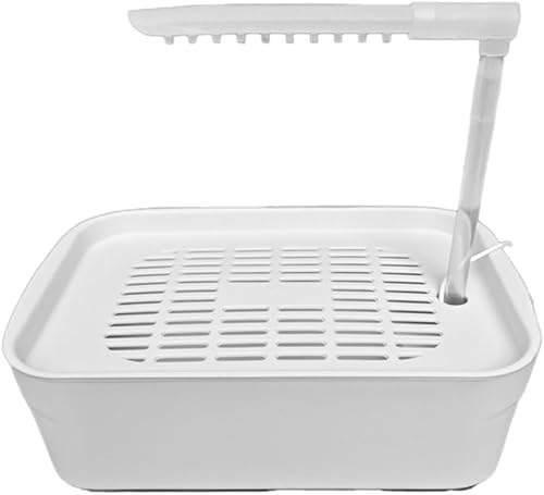 NASIDE Parrot Automatische Badebox mit USB-Wasserhahn für afrikanisches Grau, Amazon Conure und Sittich – perfekte Sommerbadelösung (weiß) von NASIDE