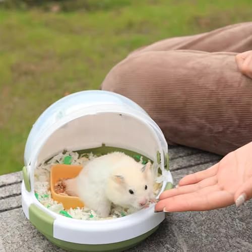 Tragbare Hamster-Reisetasche mit Wasserflasche (grün) von NASIDE