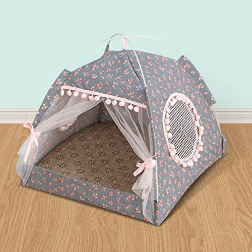 NASSMOSSE Haustierzelt, tragbar, zusammenklappbar, für Katzen und Kätzchen, atmungsaktiv, für Welpen, Hundehütte, Höhle für Haustiere unter 5 kg, Dunkelgrau, L NASSMOSSE Haustierzelt, tragbar, zusammenklappbar, für Katzen und Kätzchen, atmungsaktiv, für Welpen, Hundehütte, Höhle für Haustiere unter 5 kg, Dunkelgrau, L von NASSMOSSE