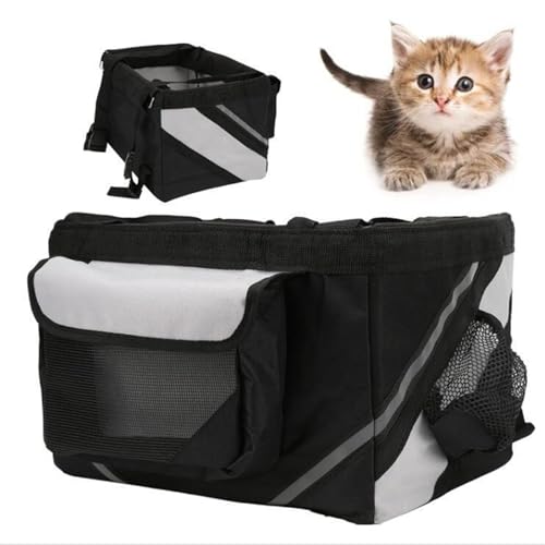 Hundebikekorb, tragbarer und wasserdichtes sicheres Hunderadträger mit großer Kapazität mit mehrfacher Tisch und einstellbarem Riemen für kleine Haustier Hundebikekorb, tragbarer und wasserdichtes sicheres Hunderadträger mit großer Kapazität mit mehrfacher Tisch und einstellbarem Riemen für kleine Haustier von NASSMOSSE