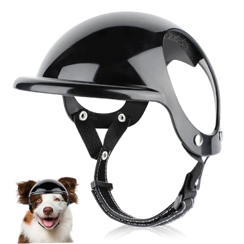 Hundehelm mit Ohrlöchern, Sonne und windbeständiger Hundemelm mit verstellbarem Riemen für das Wanderradfahren im Freien im Freien Hundehelm mit Ohrlöchern, Sonne und windbeständiger Hundemelm mit verstellbarem Riemen für das Wanderradfahren im Freien im Freien von NASSMOSSE