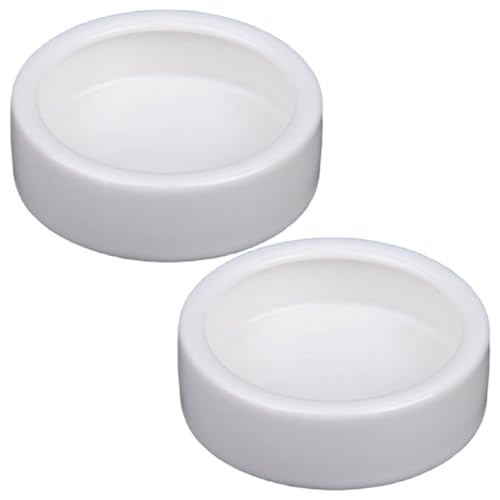 NASSMOSSE 2pcs Reptilienfuttergericht 2.8x0.8 Runde Anti-Eskapseln Keramik Reptilien Fütterungsschale Waschbar wiederverwendbares Gecko-Tank-Accessoires NASSMOSSE 2pcs Reptilienfuttergericht 2.8x0.8 Runde Anti-Eskapseln Keramik Reptilien Fütterungsschale Waschbar wiederverwendbares Gecko-Tank-Accessoires von NASSMOSSE