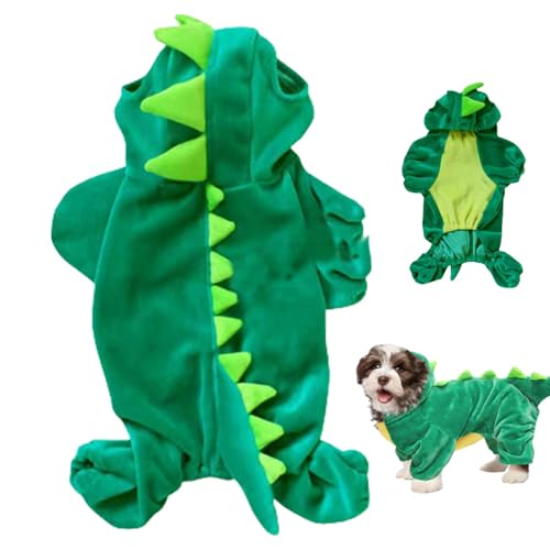 NASSMOSSE Hund Dinosaurier Kostüm Größe XXL süße Halloween Hund Kostüm Jacke Mantel warmes Kristall Samt Winter Haustier Kleidung Hoodie Freizeit Cosplay Requisiten für Halloween -Party NASSMOSSE Hund Dinosaurier Kostüm Größe XXL süße Halloween Hund Kostüm Jacke Mantel warmes Kristall Samt Winter Haustier Kleidung Hoodie Freizeit Cosplay Requisiten für Halloween -Party von NASSMOSSE