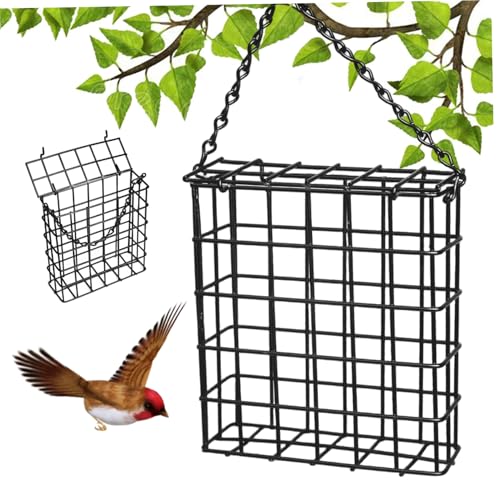 NASSMOSSE Vogelfutterrohr, 5.12x5.12x1.77 Raste Eisenquadratkäfighänge Vogelfuttermittel für Garten Yard Rasen im Freien, Haken Nicht enthalten NASSMOSSE Vogelfutterrohr, 5.12x5.12x1.77 Raste Eisenquadratkäfighänge Vogelfuttermittel für Garten Yard Rasen im Freien, Haken Nicht enthalten von NASSMOSSE