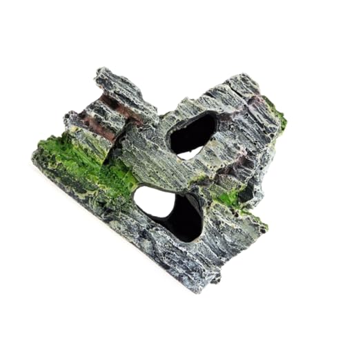 NATEFEMIN Aquarium-Dekoration, Bergblick, Steinornament für Betta Buntbarsche, Versteckhöhle NATEFEMIN Aquarium-Dekoration, Bergblick, Steinornament für Betta Buntbarsche, Versteckhöhle von NATEFEMIN