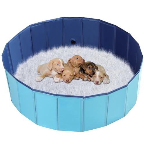 NATGAI Tragbare Welpenkiste für Welpen, 81,3 x 20,3 cm, Welpenstall für Hunde, Hundepool, ideal für Welpen und Spaß im Freien, 80 x 20 cm NATGAI Tragbare Welpenkiste für Welpen, 81,3 x 20,3 cm, Welpenstall für Hunde, Hundepool, ideal für Welpen und Spaß im Freien, 80 x 20 cm von NATGAI