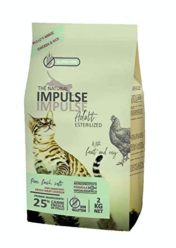 NATURAL IMPULSE Cat STERILIZED Katzenfutter für sterilisierte Katzen, Sack, 2 kg von NATURAL IMPULSE
